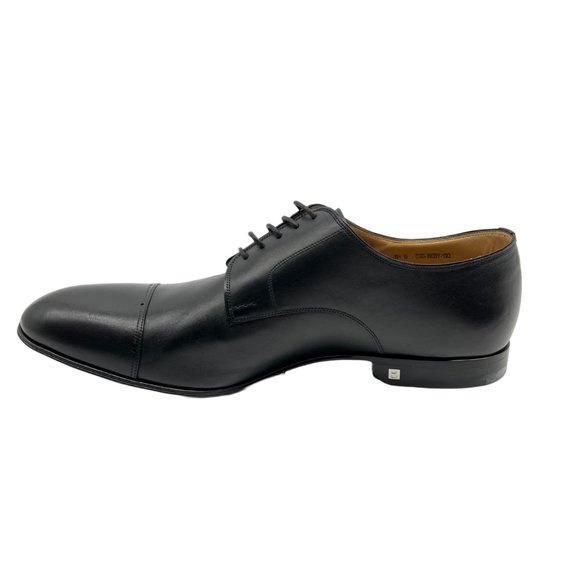 Bally Men\'s Leather Oxford Derby Dress Shoes in Black Leather US 11.5